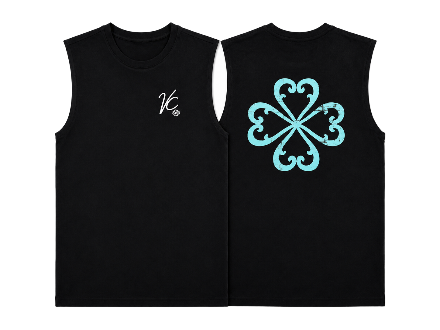 Clover Sleeveless Ice Blue