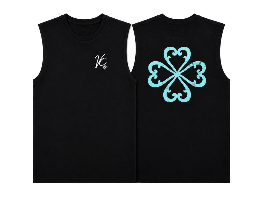 Clover Sleeveless Ice Blue