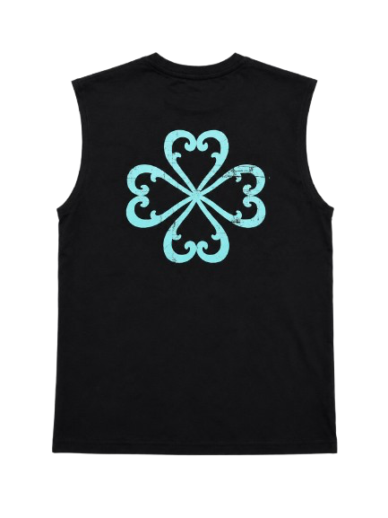 Clover Sleeveless Ice Blue